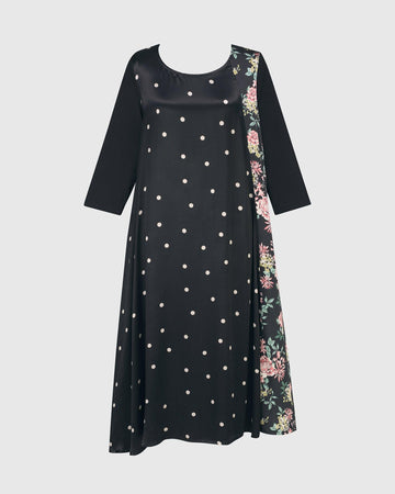 alembika-andi-luxe-satin-dress-dot-a-linien-kleid-mit-taschen image 8