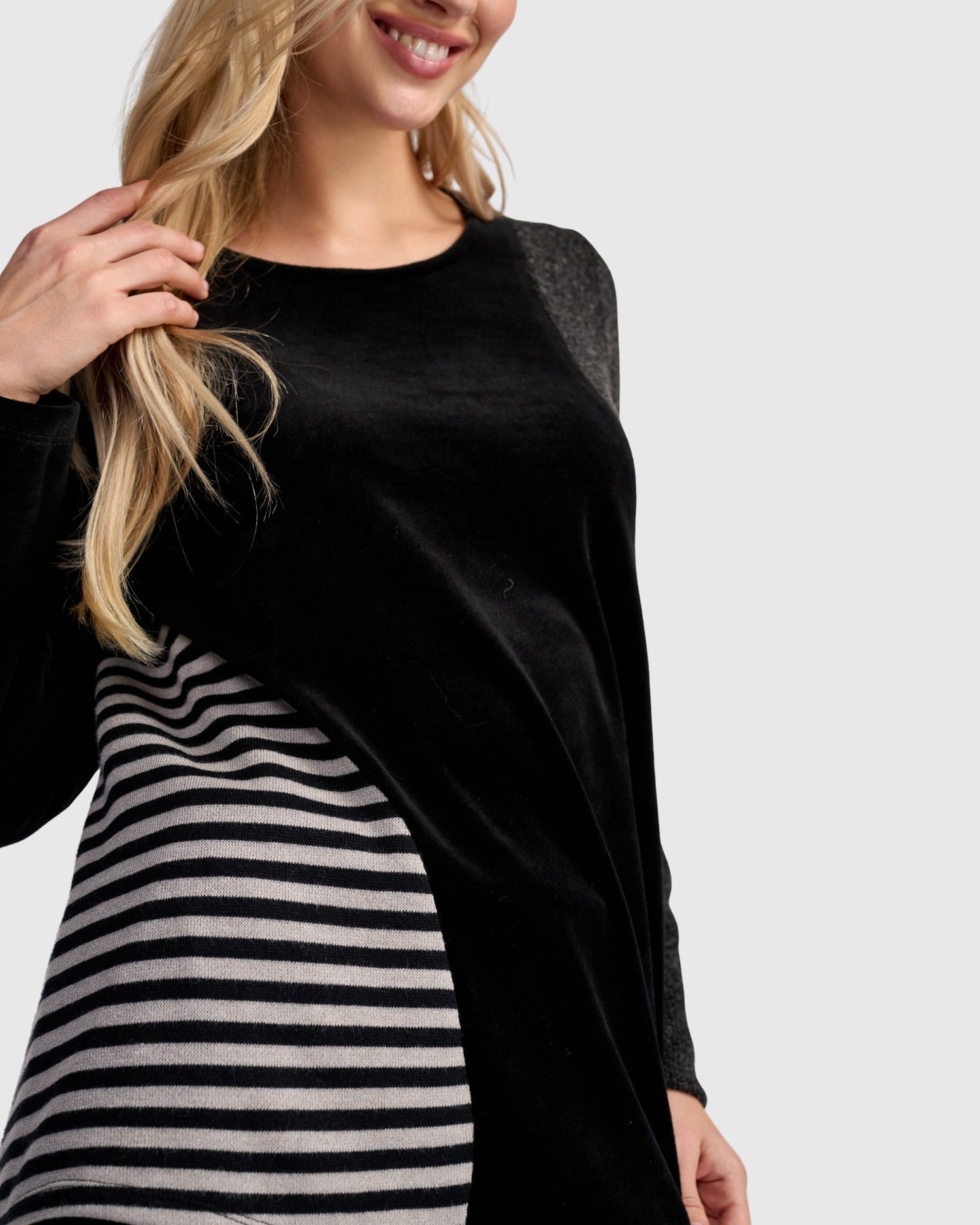 alembika-urban-mixe-shaped-top-black-mix-shaped-langarm-top image 2