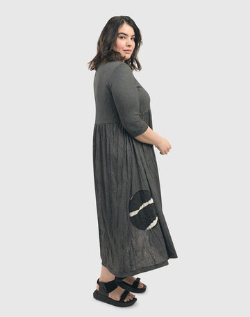 alembika-empire-crinkle-lang-kleid-stripe image 8