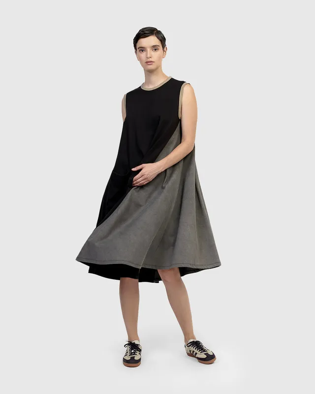 alembika-urban-sedona-swing-dress-mix-midikleid image 1