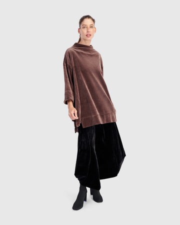 alembika-everyday-velvet-trapeze-top-sepia image 7