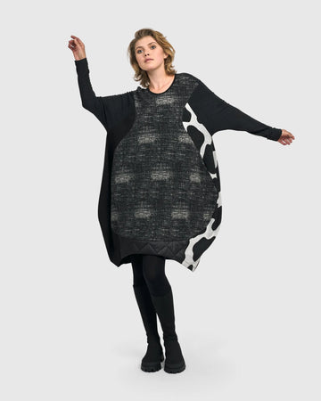 alembika-urban-marta-dress-fog-damen-kokon-kleid-mit-taschen image 5
