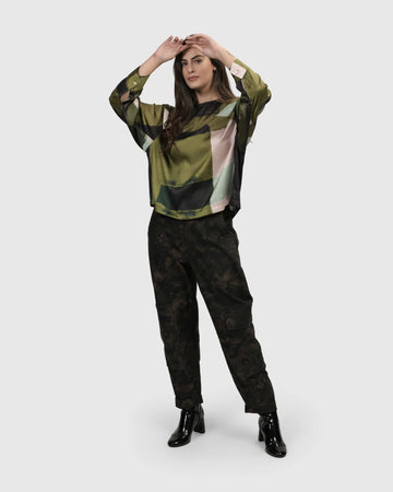 alembika-alfresco-market-top-olive-damen-bluse image 8