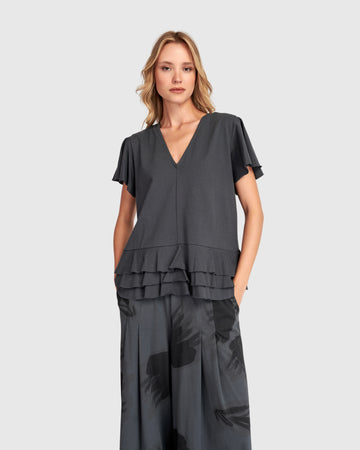 alembika-urban-glide-ruffle-top-grau image 5
