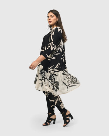 alembika-bellini-relaxed-dress-knielanges-tunika-kleid-floral image 3