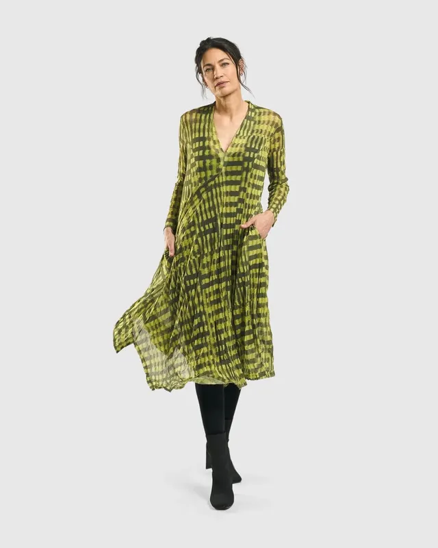 alembika-nirvana-a-linien-kleid-gelb image 1