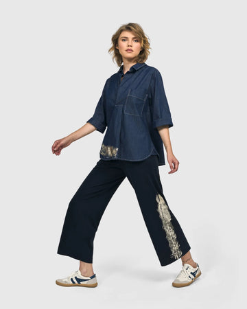 alembika-tallahassee-popover-bluse-denim-baumwolle image 6