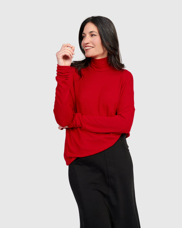 alembika-soft-knit-turtleneck-rot-rollkragenpullover image 2