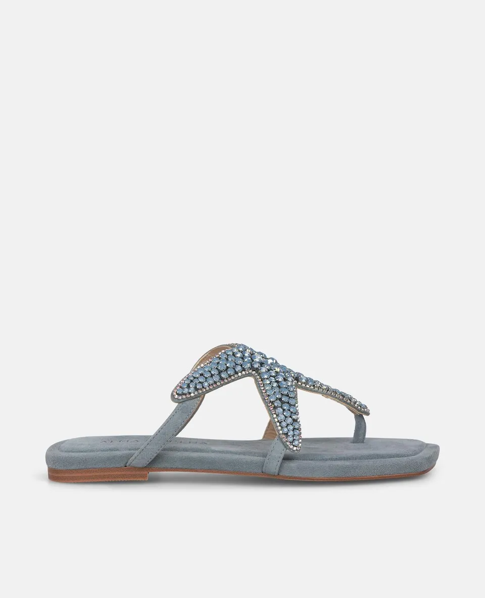 alma-en-pena-star-flat-sandal-flache-sandale-blau image 1
