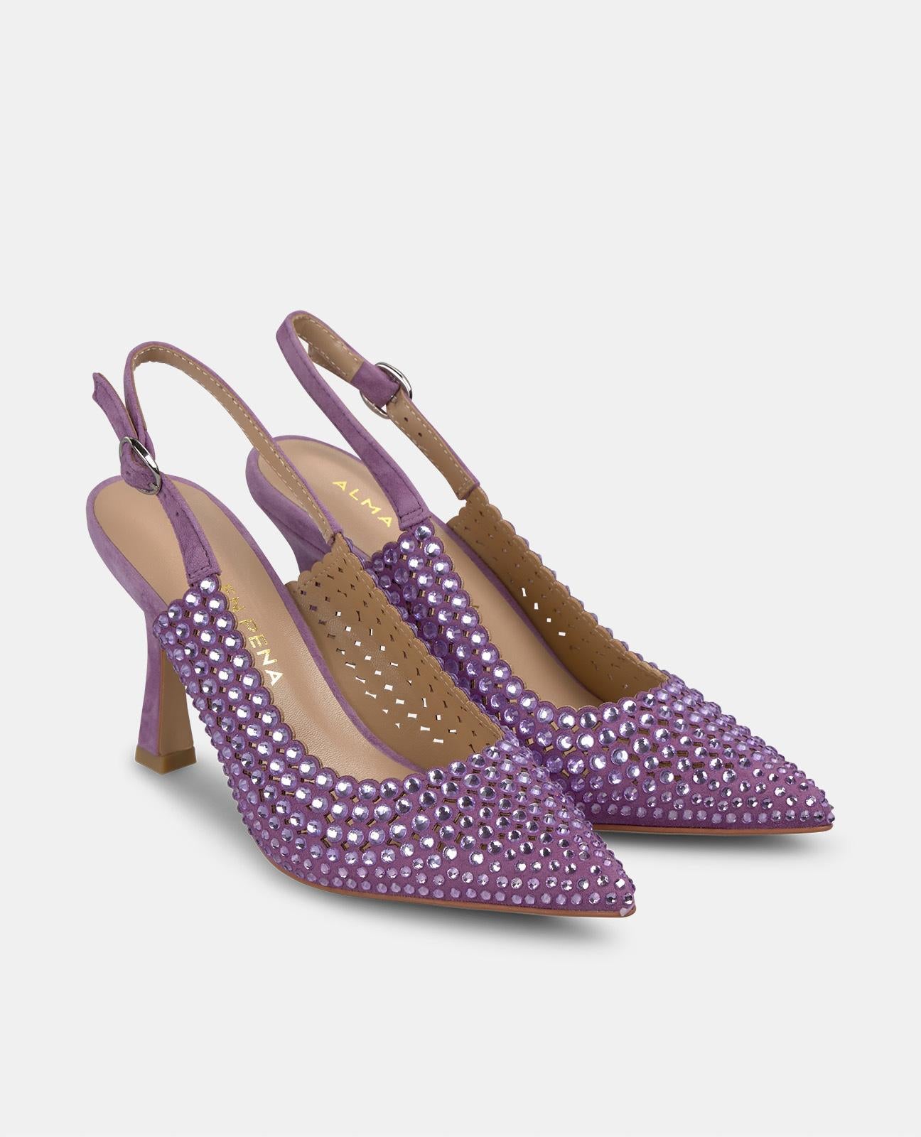 alma-en-pena-high-heel-pumps-violeta-9-cm-mit-strass-schnalle image 3