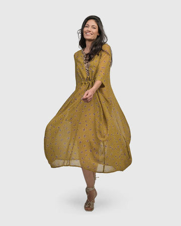 alembika-amelie-v-neck-caftan-meadow-damen-maxikleid image 2