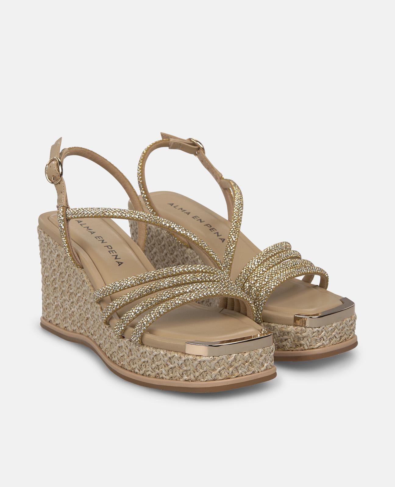 alma-en-pena-espadrille-keilsandalette-braun-9-cm image 2