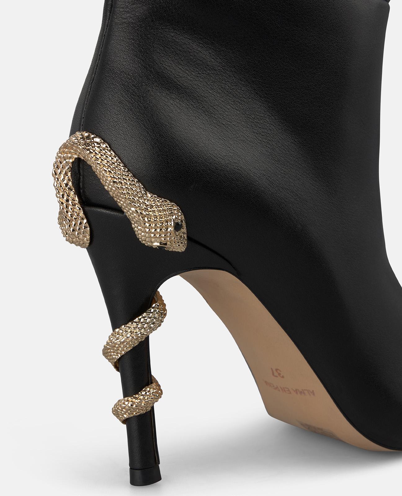 alma-en-pena-nappa-stiefelette-mit-schlangen-detail-schwarz image 4