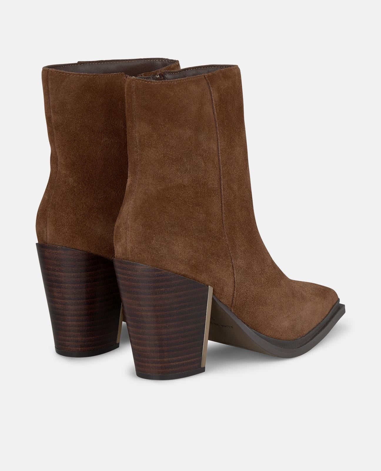 alma-en-pena-high-wide-heel-stiefelette-mit-blockabsatz-camel image 3