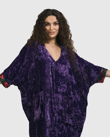alembika-valentina-velvet-muumuu-kleid-purple image 3