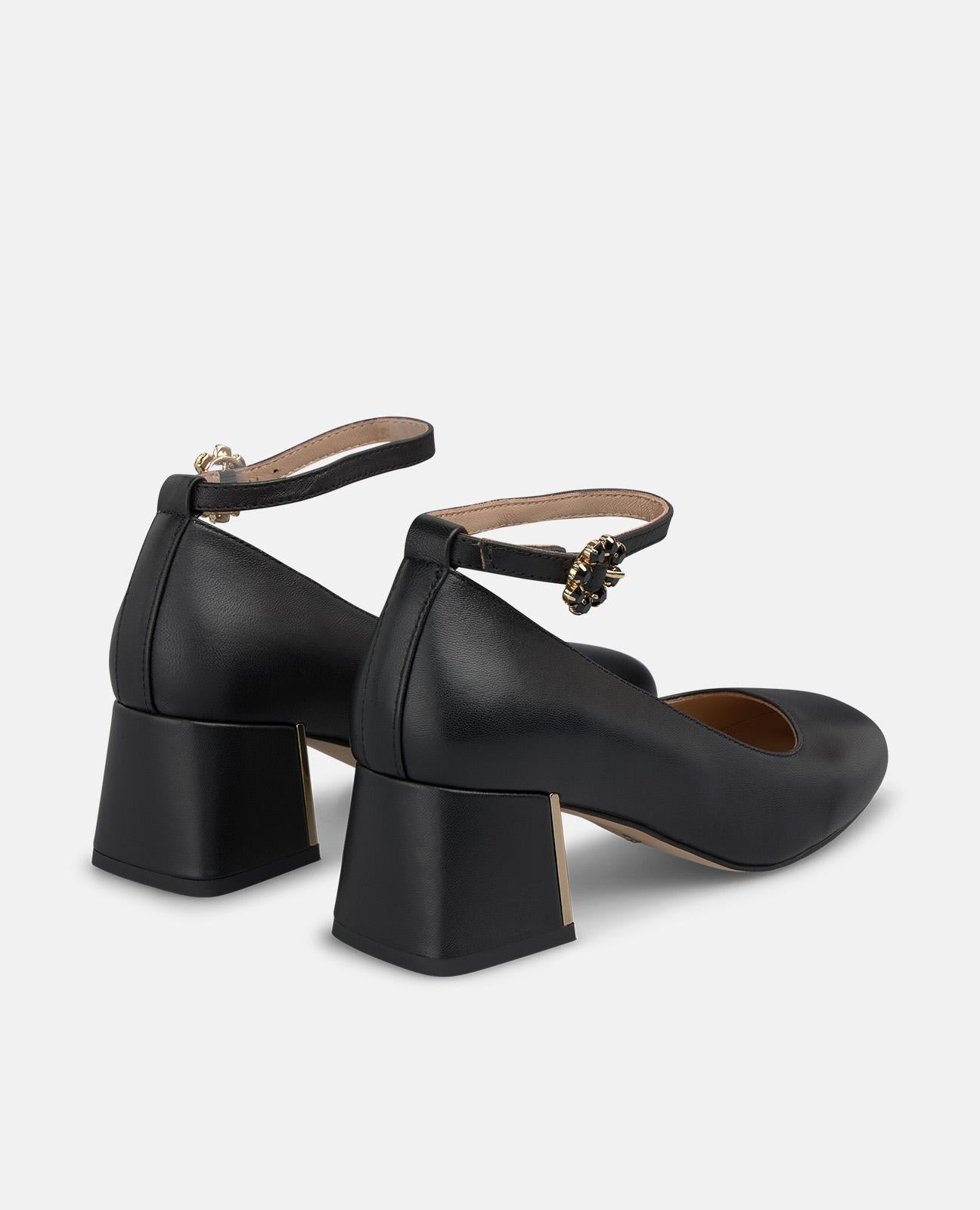 alma-en-pena-pumps-schwarz-nappa-5-5-cm-blockabsatz image 3