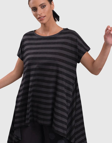 alembika-urban-hi-lo-top-stripe-baumwoll-top-mit-taschen image 4