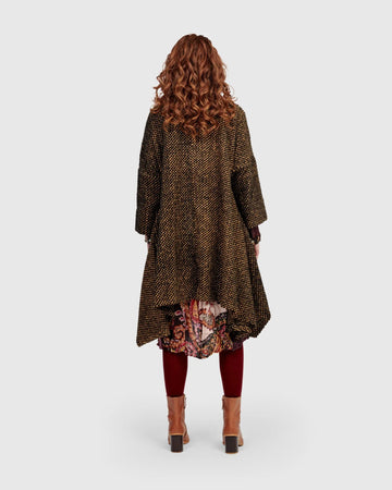 alembika-dupont-overcoat-ochre-grobstrick-mantel image 5
