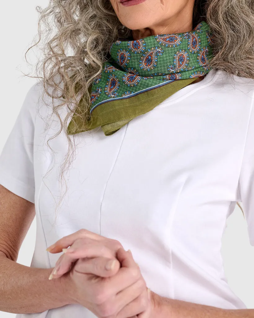alembika-annie-handkerchief-tuch-gr-n-paisley-71cm image 1