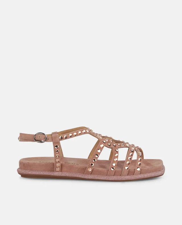 alma-en-pena-flache-sandale-mit-glitzerriemen-rosa-emp-visionario image 1