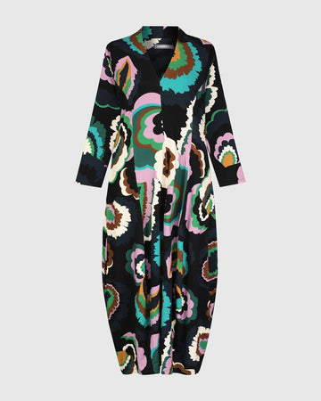 alembika-intermezzo-cocoon-kleid-v-ausschnitt image 7