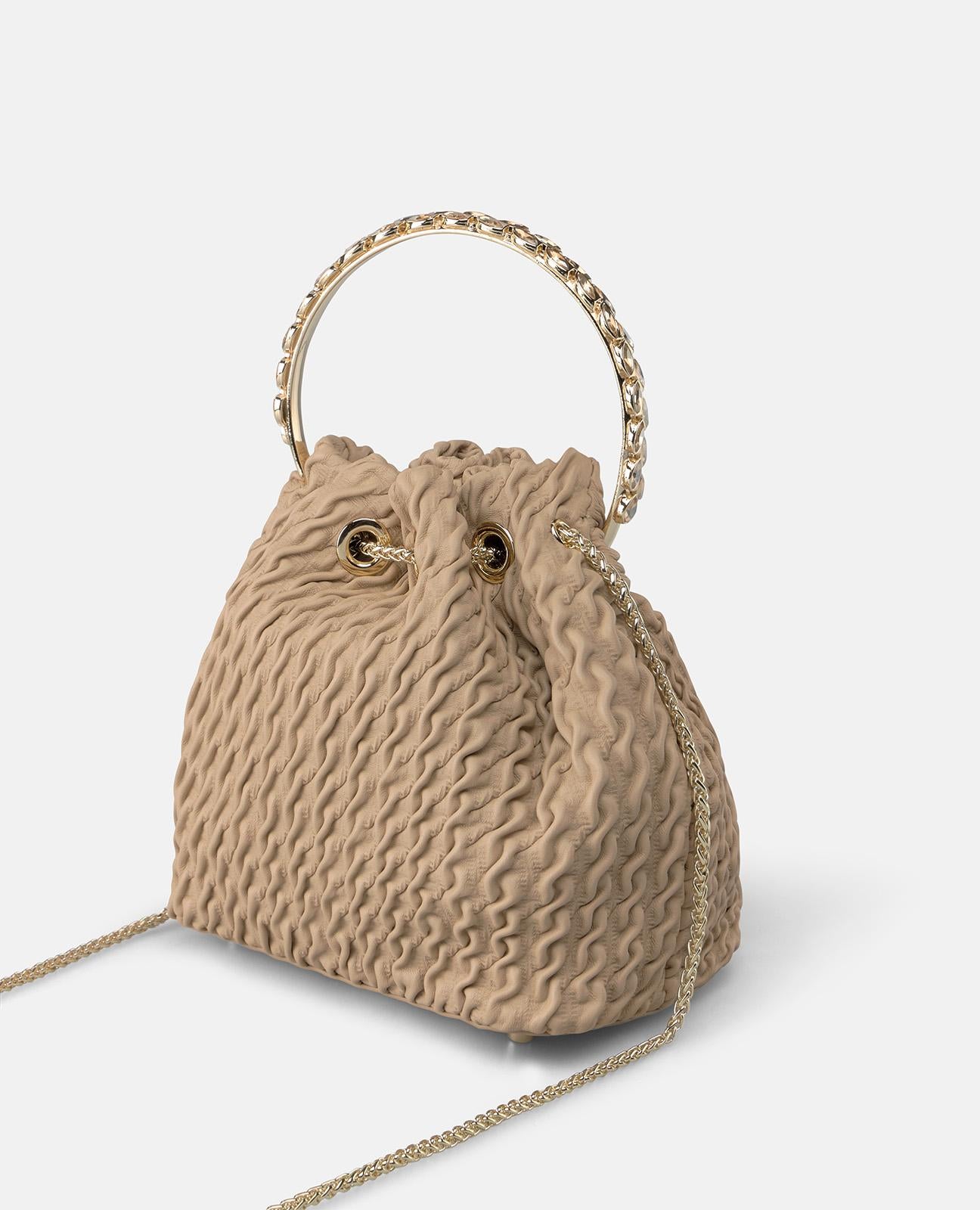 alma-en-pena-bowler-tasche-leder-strassgriff-kette-arena image 4