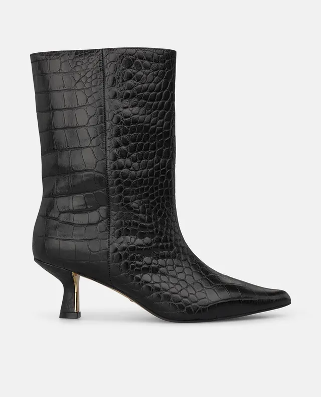 alma-en-pena-animal-print-damen-stiefelette-leder-schwarz-5-5-cm image 1