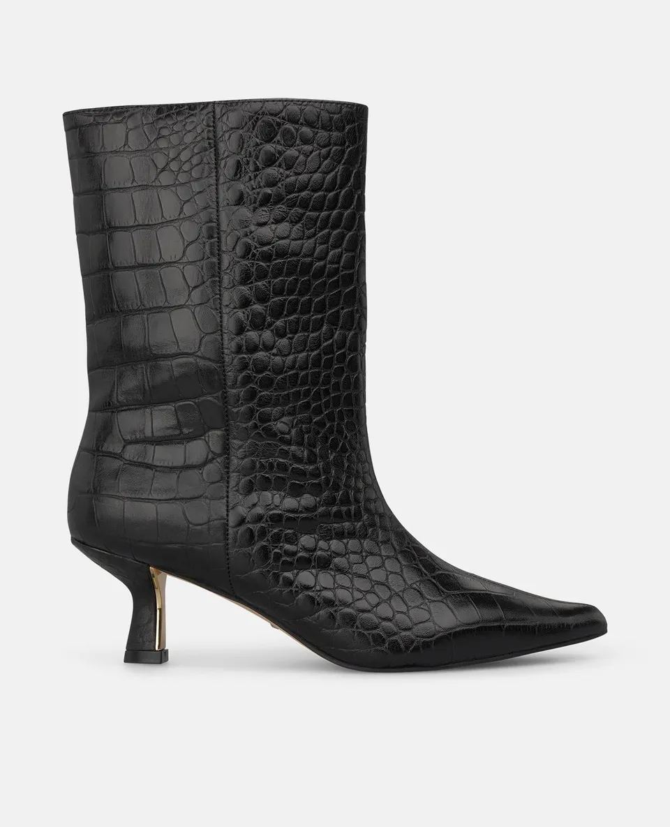 alma-en-pena-animal-print-damen-stiefelette-leder-schwarz-5-5-cm image 1