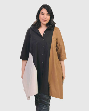 alembika-urban-trapeze-tunika-bluse-damen-multi-baumwolle image 2