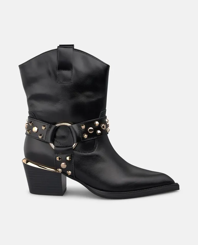 alma-en-pena-napa-leder-cowboy-stiefelette-schwarz-6-cm image 1