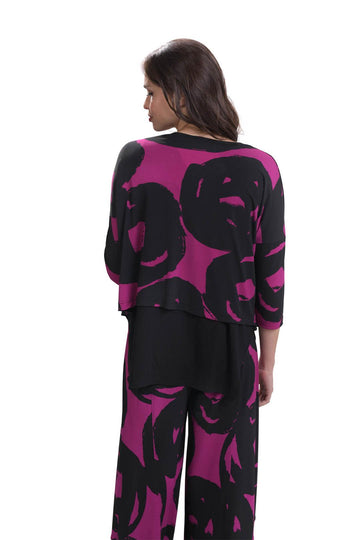 alembika-art-print-cardigan-violet-sj412v-damen-strickjacke image 4