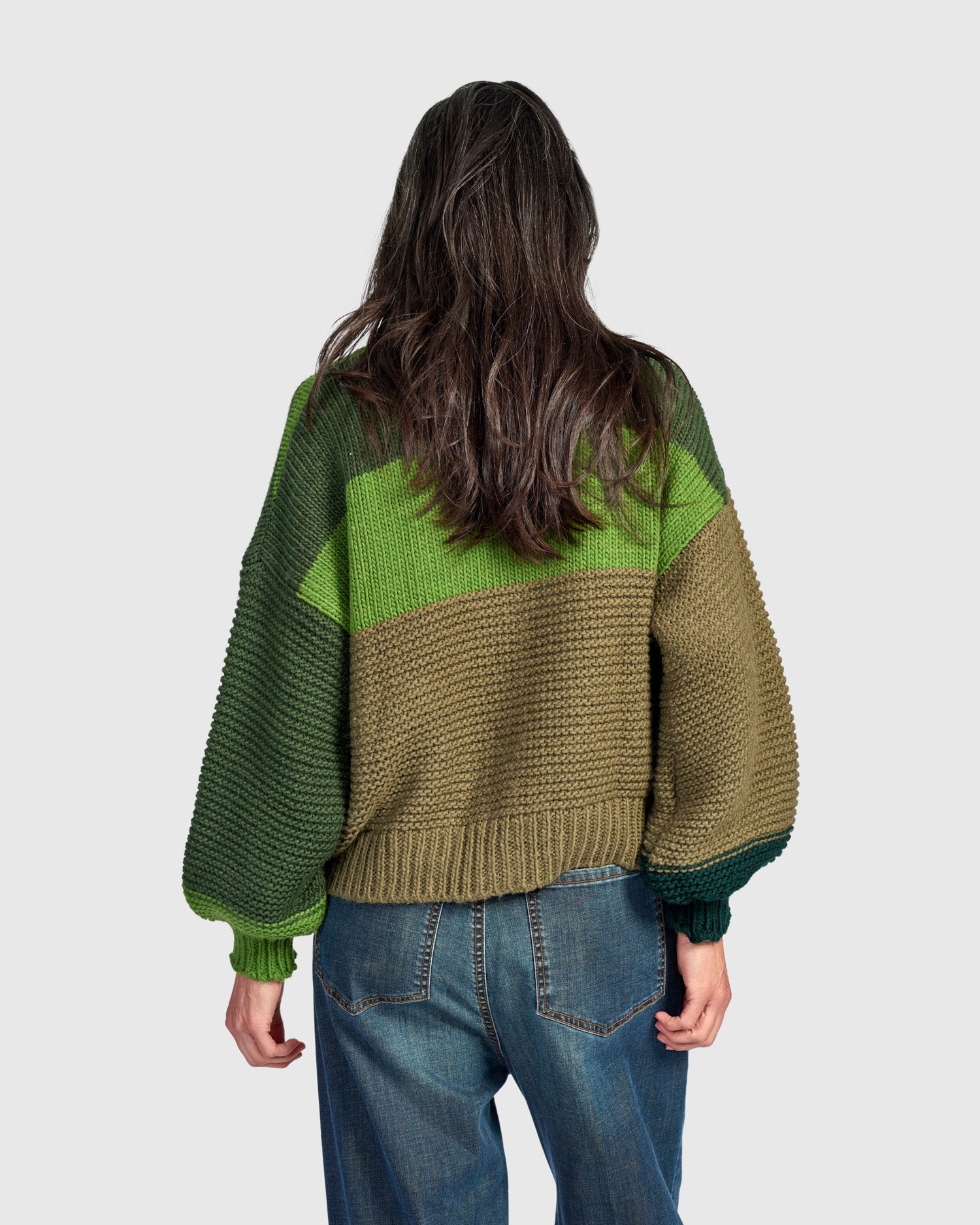 alembika-carnival-chunky-cardigan-pine-damen-strick-cardigan image 5