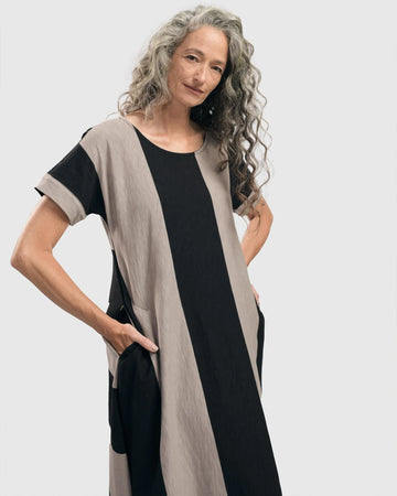 alembika-urban-anna-stripe-a-linie-maxi-kleid-ash-black image 3