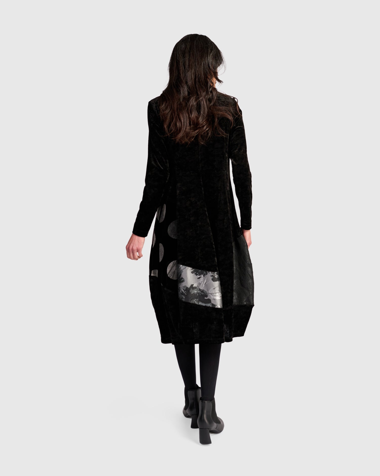 alembika-mercury-cocoon-dress-black-silver-kleid image 5