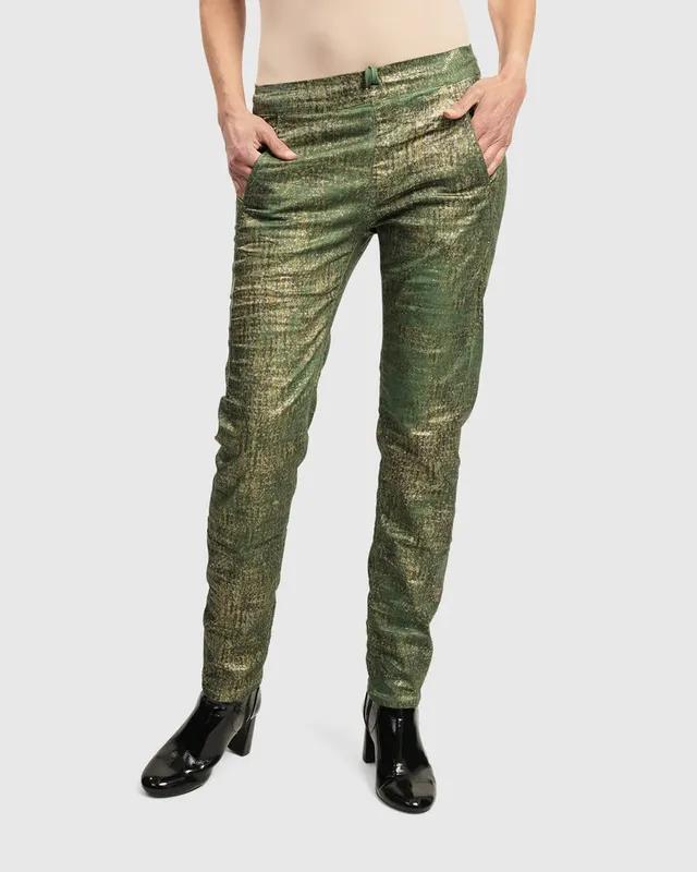 alembika-iconic-stretch-jeans-desires-green-hose image 1