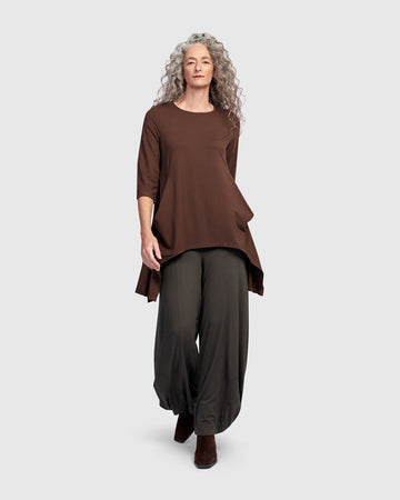 alembika-essential-cutout-tunika-damen-umber image 2