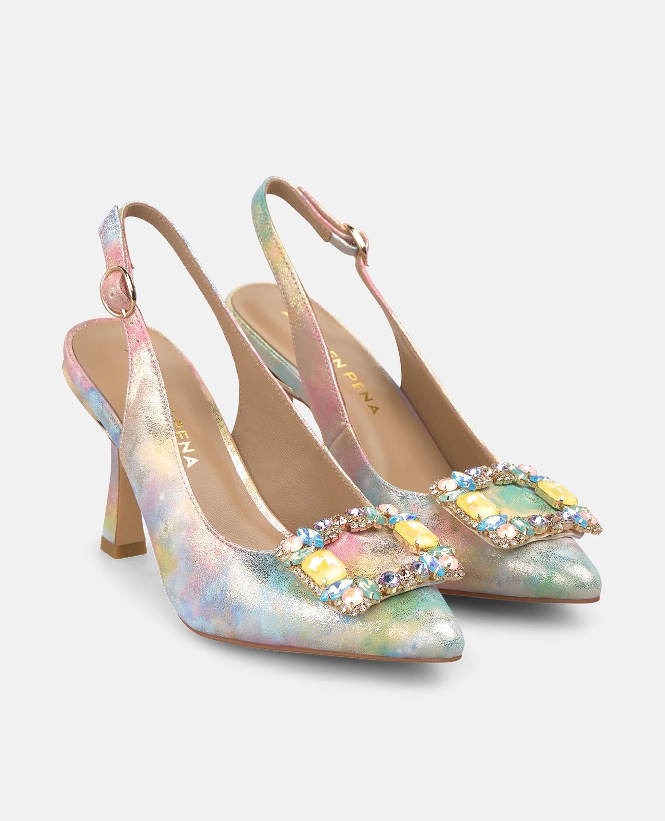 alma-en-pena-alfa-62982-pumps-mit-schmuck-schnalle-9-cm-absatz-rosa image 2