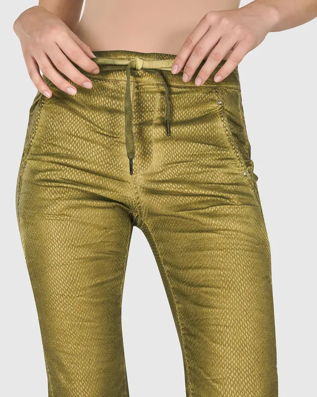 alembika-iconic-stretch-jeans-green-snake image 1
