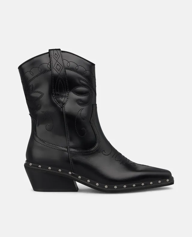 alma-en-pena-cowboy-stiefeletten-leder-schwarz-4-5-cm image 1