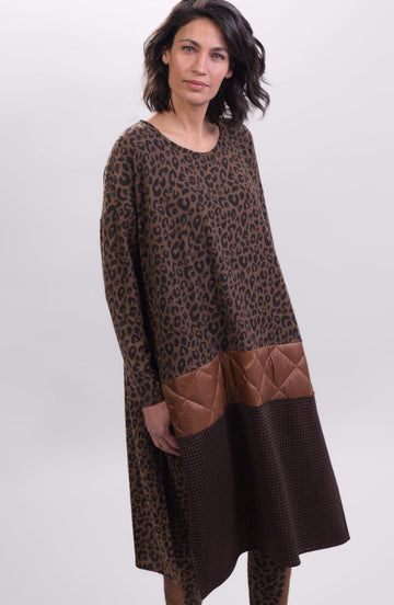 alembika-chiu-misto-ad207b-langarm-kleid-braun image 5