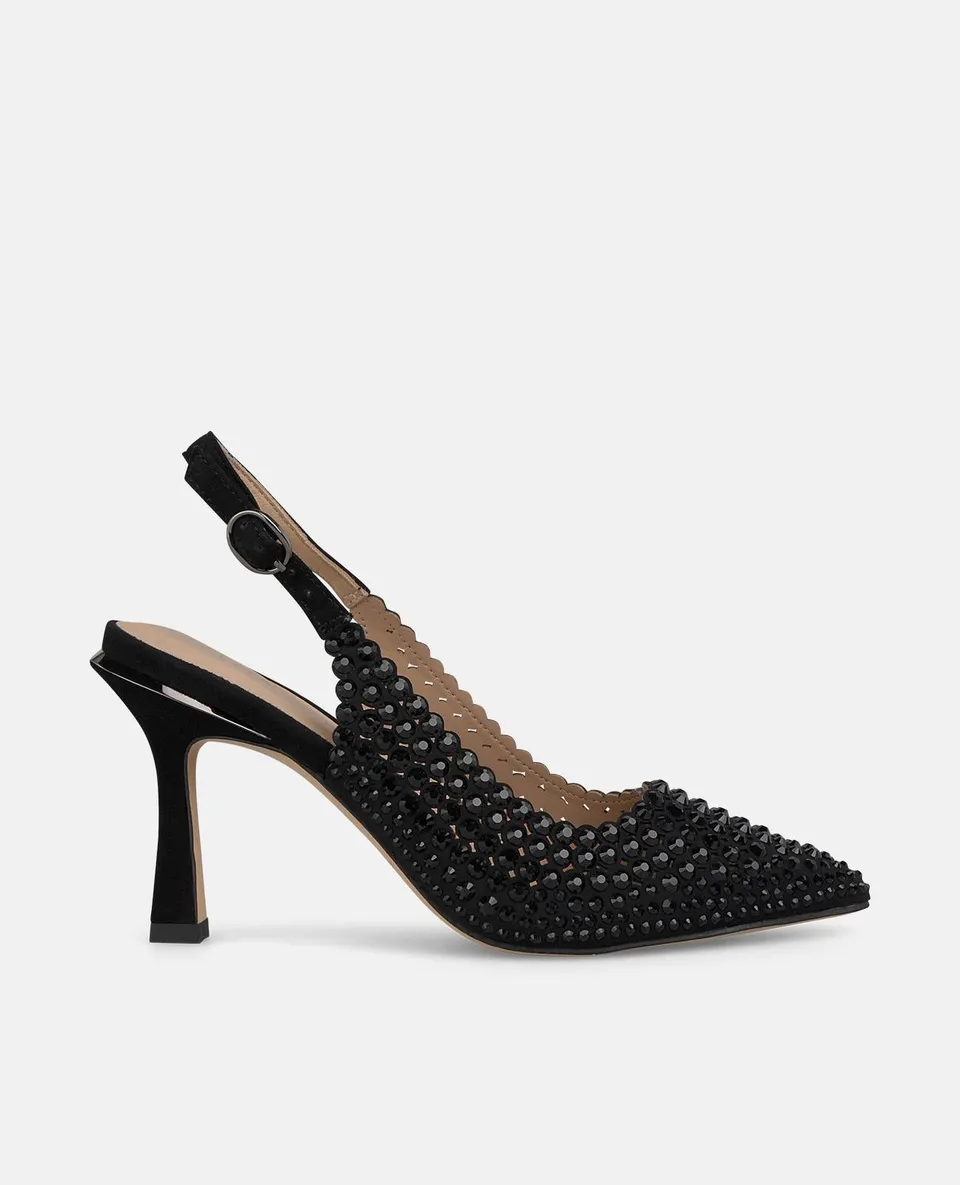 alma-en-pena-pumps-schwarz-mit-strass-spitzer-9-cm-absatzschuh image 1