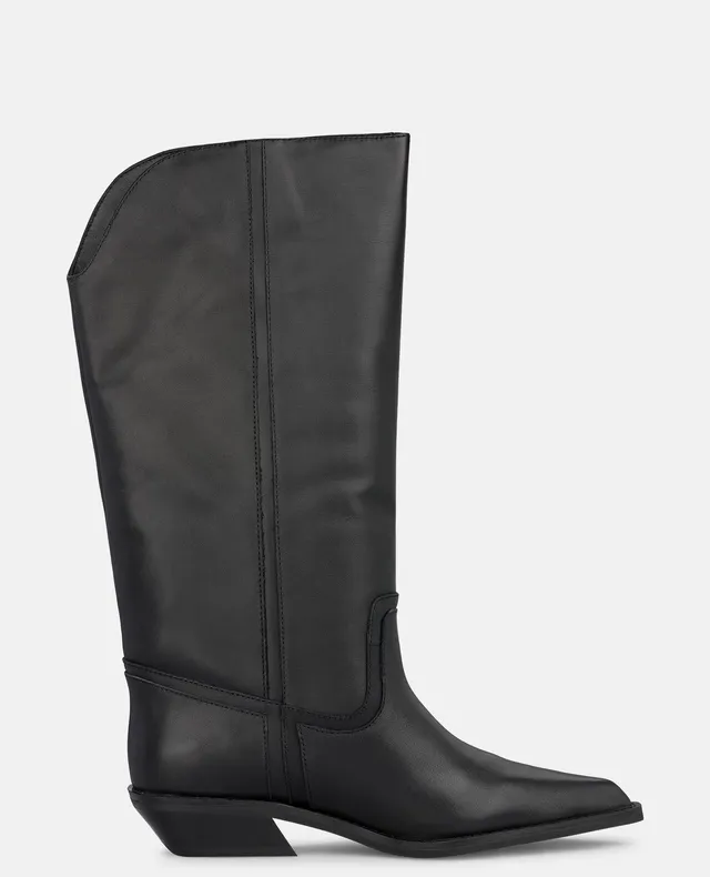 alma-en-pena-alfa-63894-lederstiefel-schwarz-mit-rei-verschluss-und-3-5-cm-block image 1