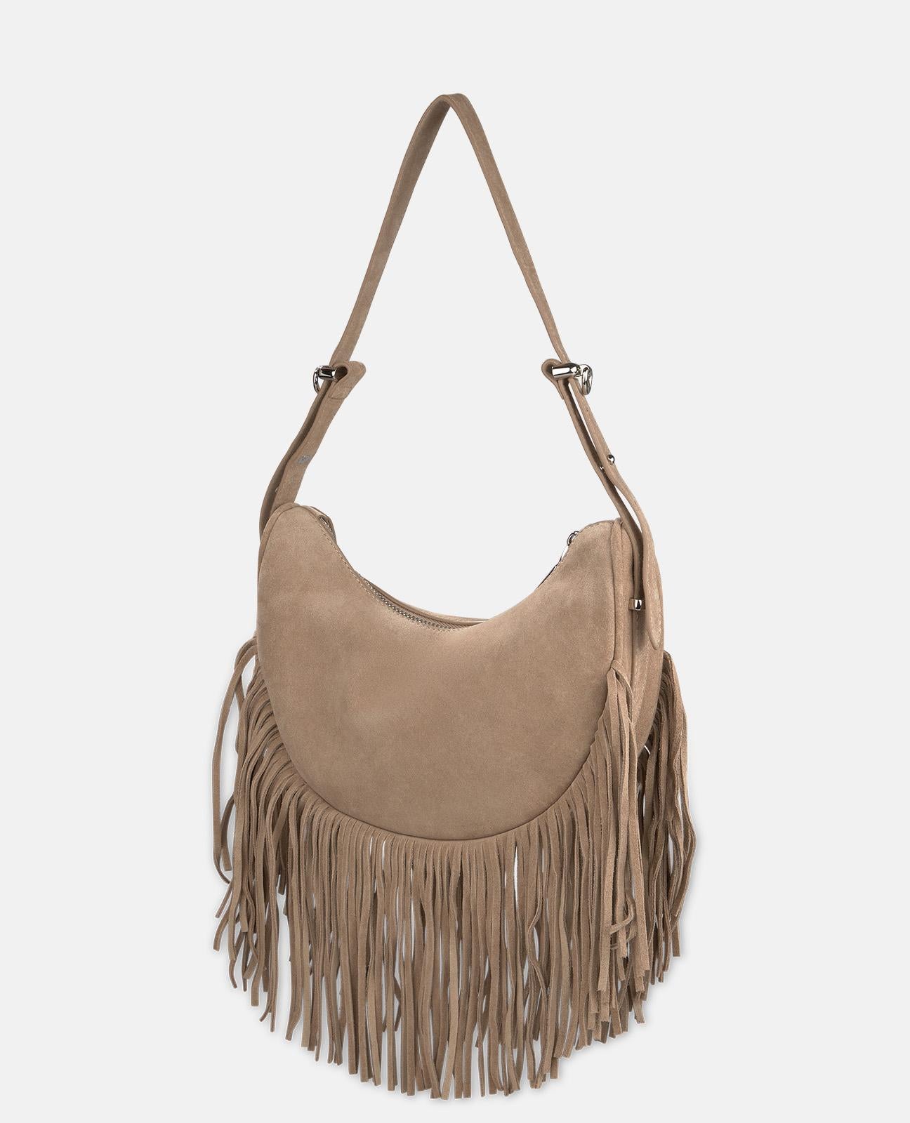 alma-en-pena-tasche-halbmond-vison-wildleder-fransen image 4
