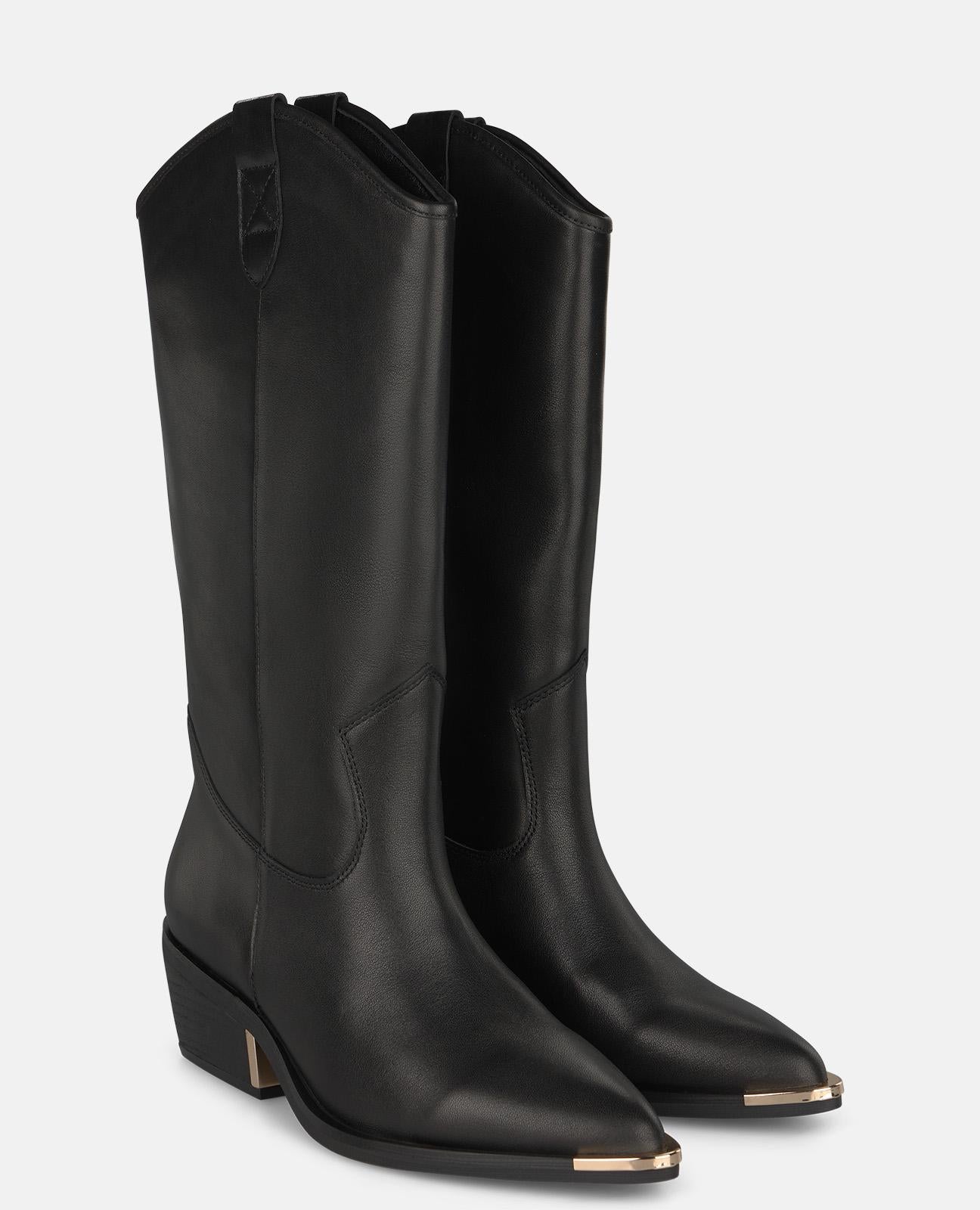 alma-en-pena-alfa-64213-cowboy-stiefel-aus-nappaleder-schwarz-5-cm image 2