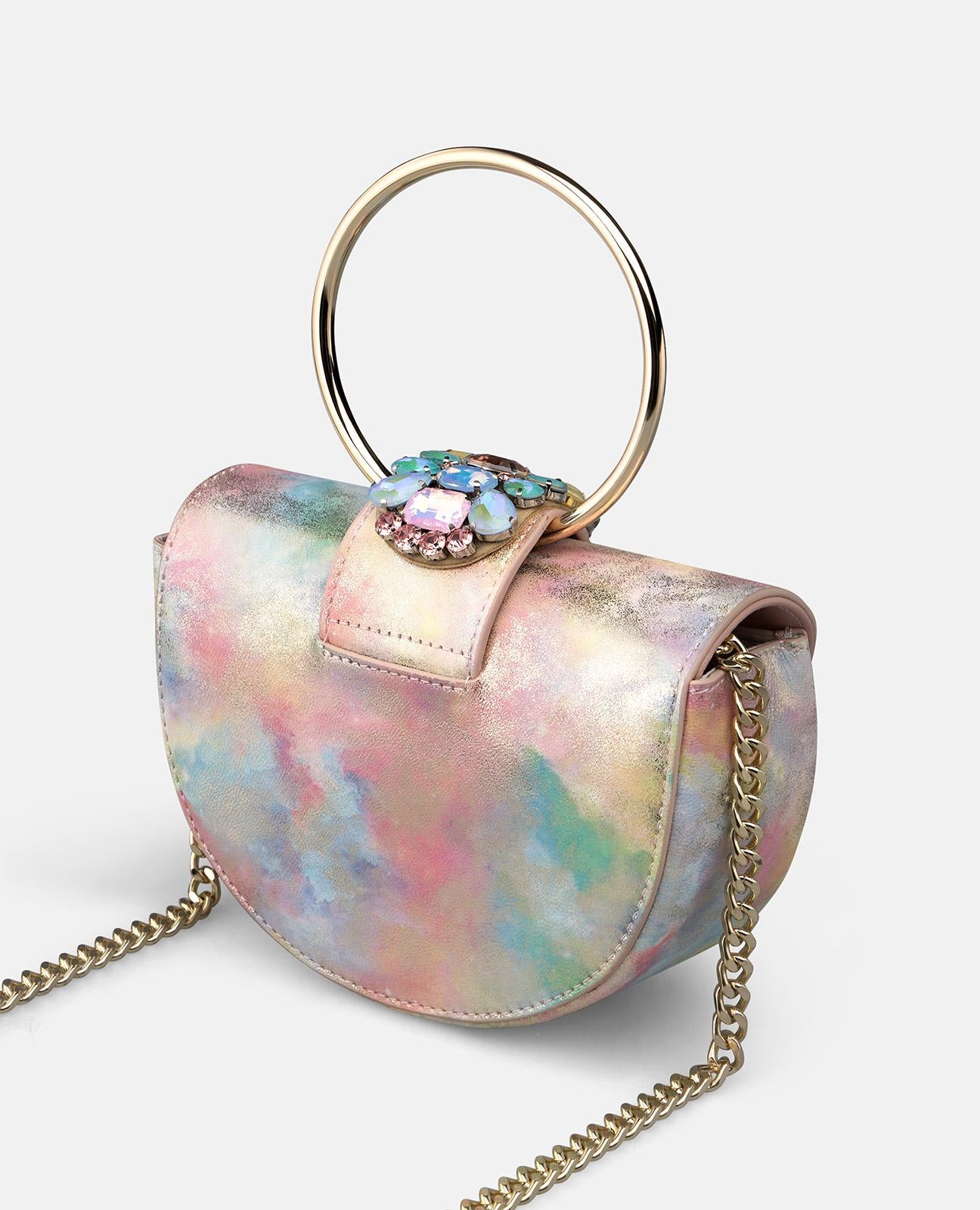 alma-en-pena-half-moon-schultertasche-schlangen-verschluss-rosa image 4