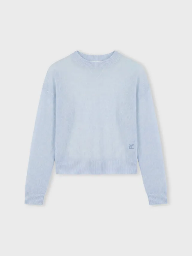 absolut-alma-damen-kaschmir-pullover-rundhals-blau image 1
