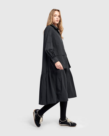 alembika-urban-legion-cotton-shirtdress-schwarz image 4
