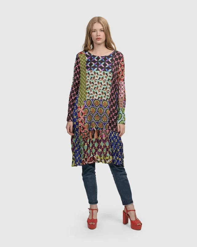 alembika-lucy-kaleidoscope-kleid-crinkle-kleid image 1