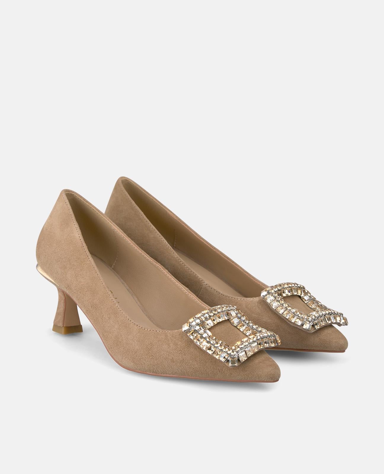 alma-en-pena-pumps-mit-schmuck-schnalle-camel-6-cm image 2