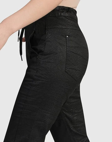 alembika-snake-iconic-stretch-jeans-schwarz-mid-rise image 2